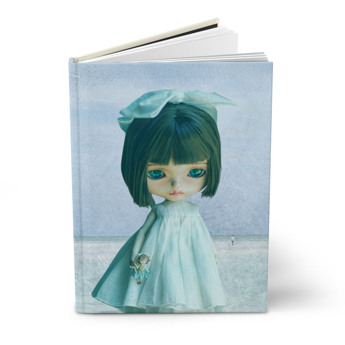 Doll Hardcover Journal — Vintage Doll Art Blank Notebook