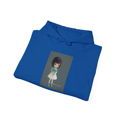 Doll Portrait Hoodie — Cute Vintage Doll-Style Illustration Sweatshirt