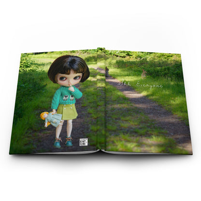 Doll  Forest Path Hardcover Journal — Cute Doll Photography Notebook