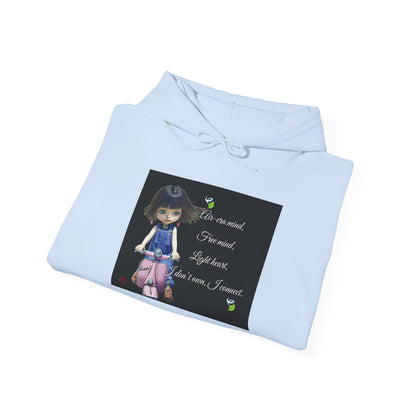 Doll Girl Graphic Hoodie — 'It's Me, I'm Not Afraid' Inspirational Pullover