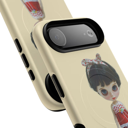 Phone Case — Vintage Doll 'Sand Play' Magnetic Protective Case