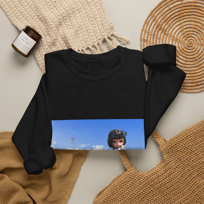Crewneck Sweatshirt — Girl in Lavender Field Photo Print