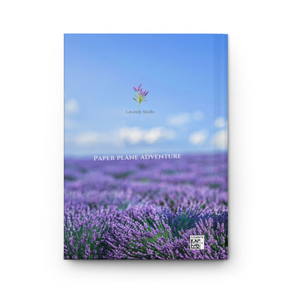 Lavender Field Doll Hardcover Journal:Paper Plane Adventure Journal