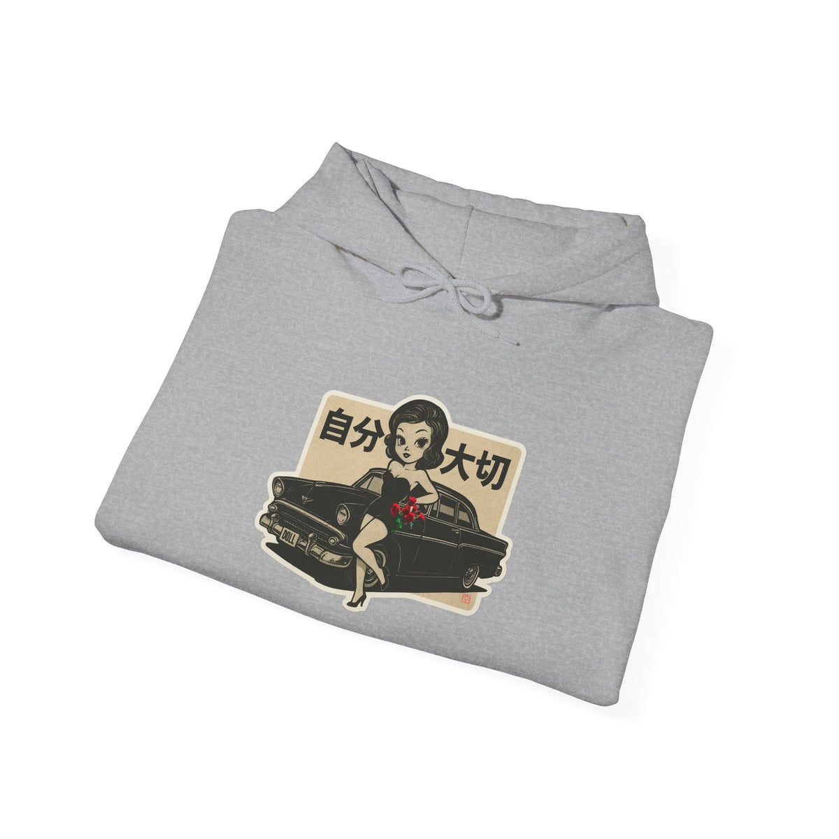 Coffin Girl Hoodie – Japanese Self Care Graphic Pullover