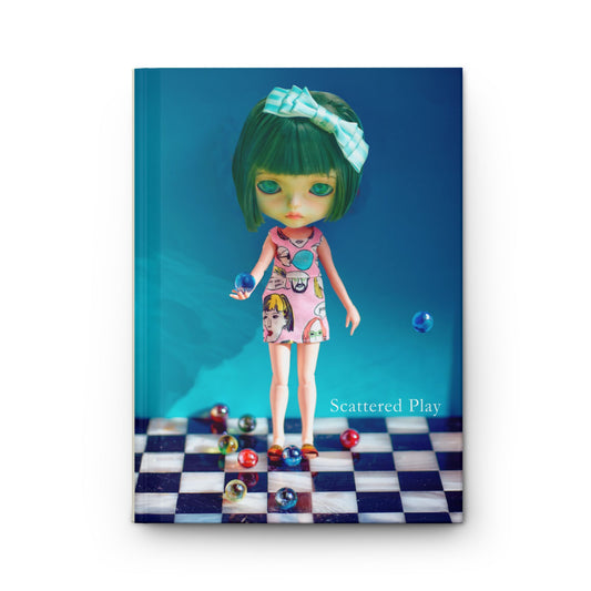 Doll  Art Hardcover Journal — 'Scattered Play' Matte Notebook