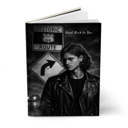 Hardcover Journal — 'Road  Back to You' Vintage Route Roadtrip Notebook