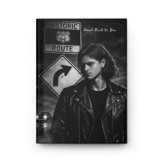 Hardcover Journal — 'Road  Back to You' Vintage Route Roadtrip Notebook