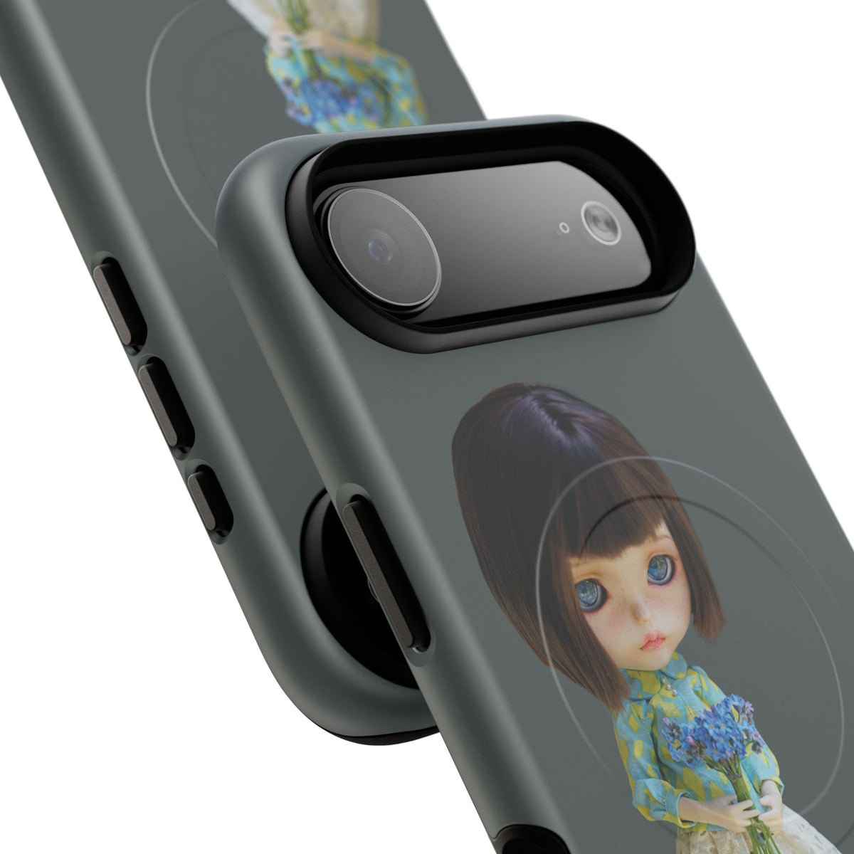 Magnetic Tough Phone Case — Doll Illustration “Between Stations”