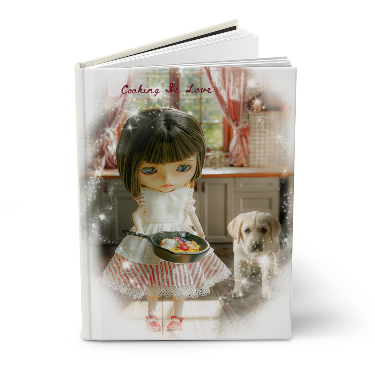 Doll Kitchen Journal – "Cooking Is Love" Hardcover Notebook