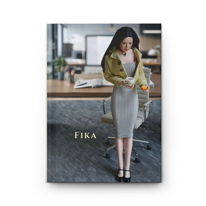 Fika Hardcover Journal — Scandinavian Coffee Break Notebook