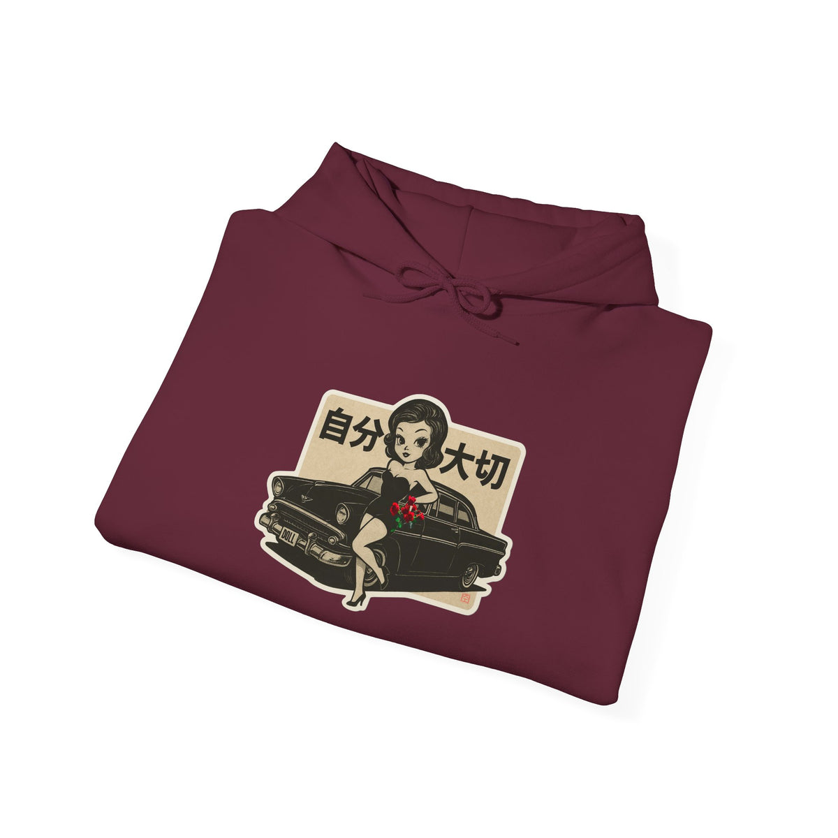 Coffin Girl Hoodie – Japanese Self Care Graphic Pullover