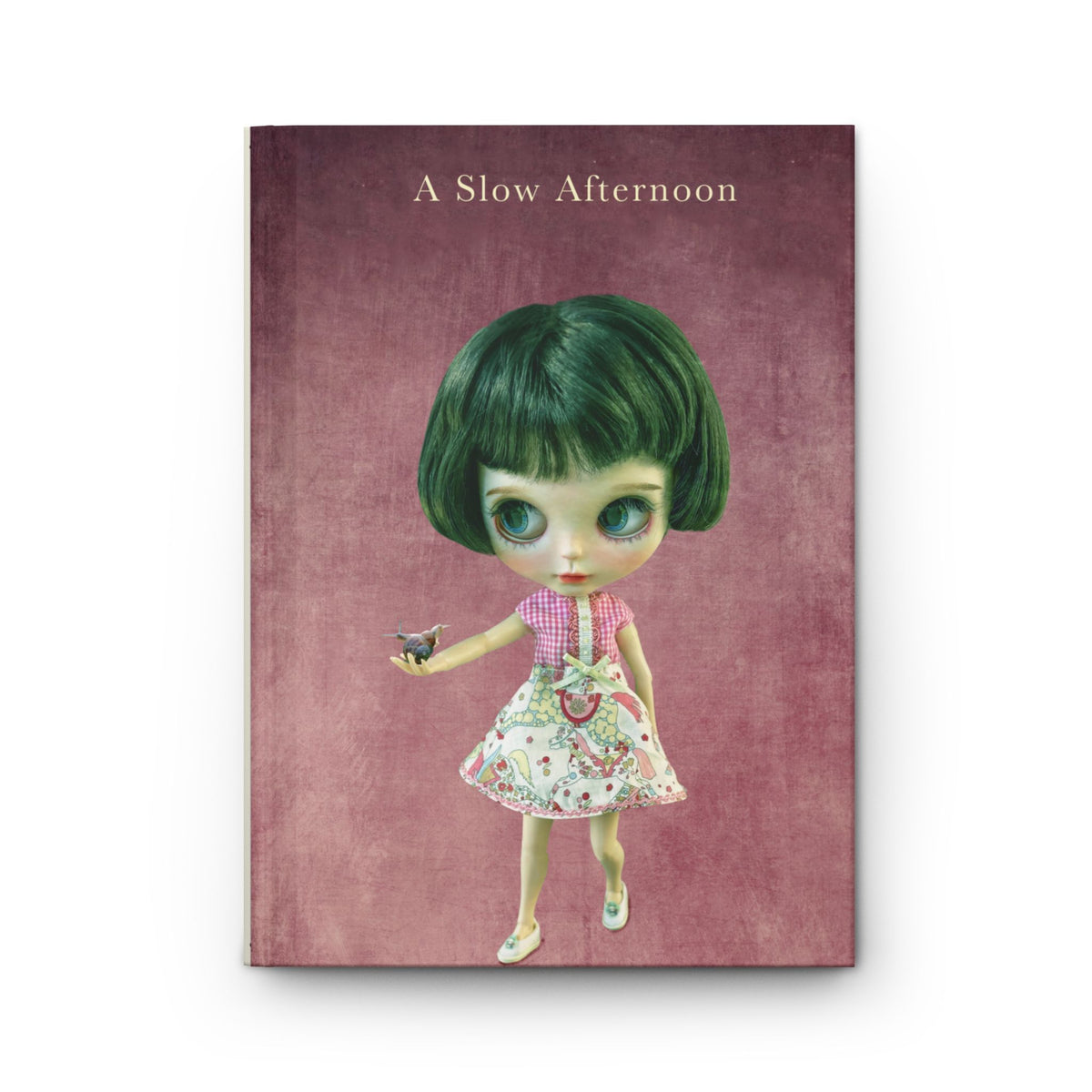 A Slow Afternoon Hardcover Journal — Cute Doll Art Notebook for Writing & Gifts