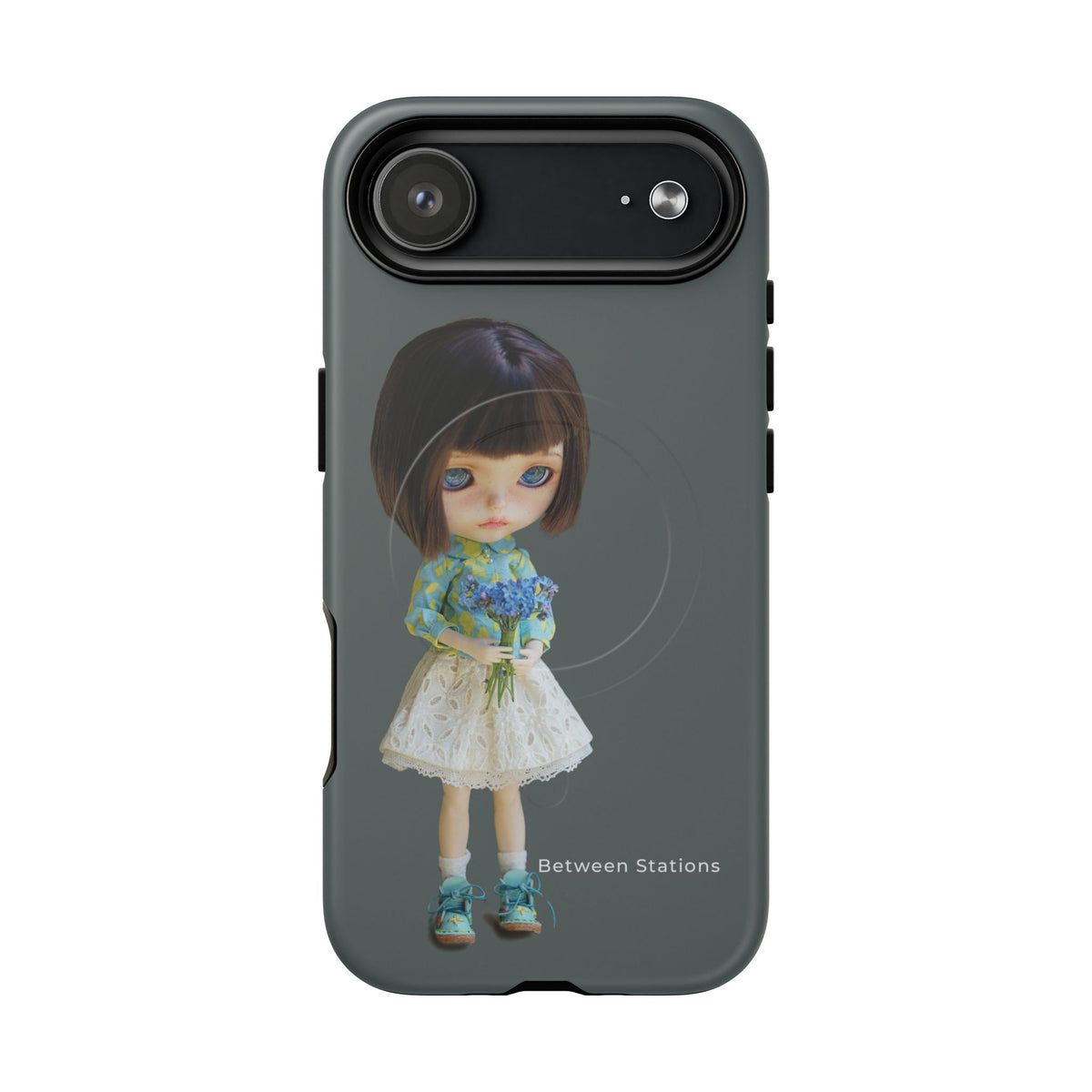 Magnetic Tough Phone Case — Doll Illustration “Between Stations”