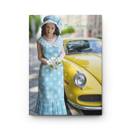 Vintage Polka Dot Lady Journal — 'Aimee Adrienne' Hardcover Notebook