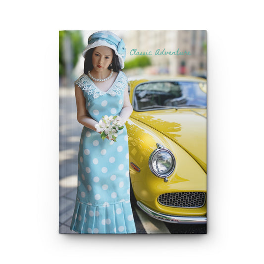 Vintage Polka Dot Lady Journal — 'Aimee Adrienne' Hardcover Notebook