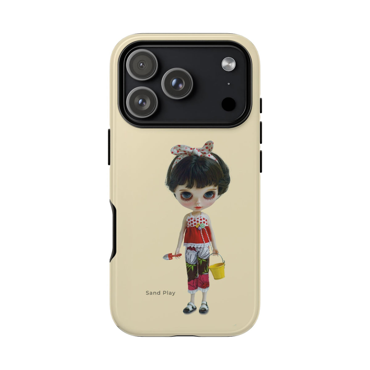Phone Case — Cute Retro Doll 'Sand Play' Protective Cover