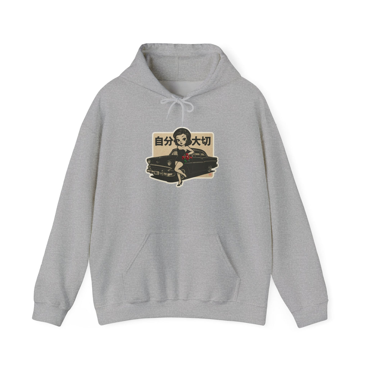 Coffin Girl Hoodie – Japanese Self Care Graphic Pullover
