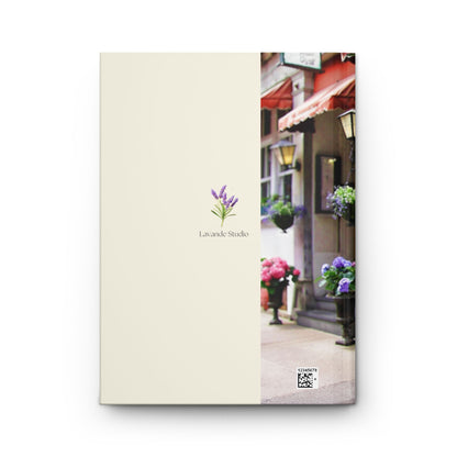 Artist Doll Montreal  Cafe Hardcover Journal — Little Painter Notebook
