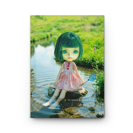 Doll in Meadow Hardcover Journal — A Summer Heart Matte Notebook