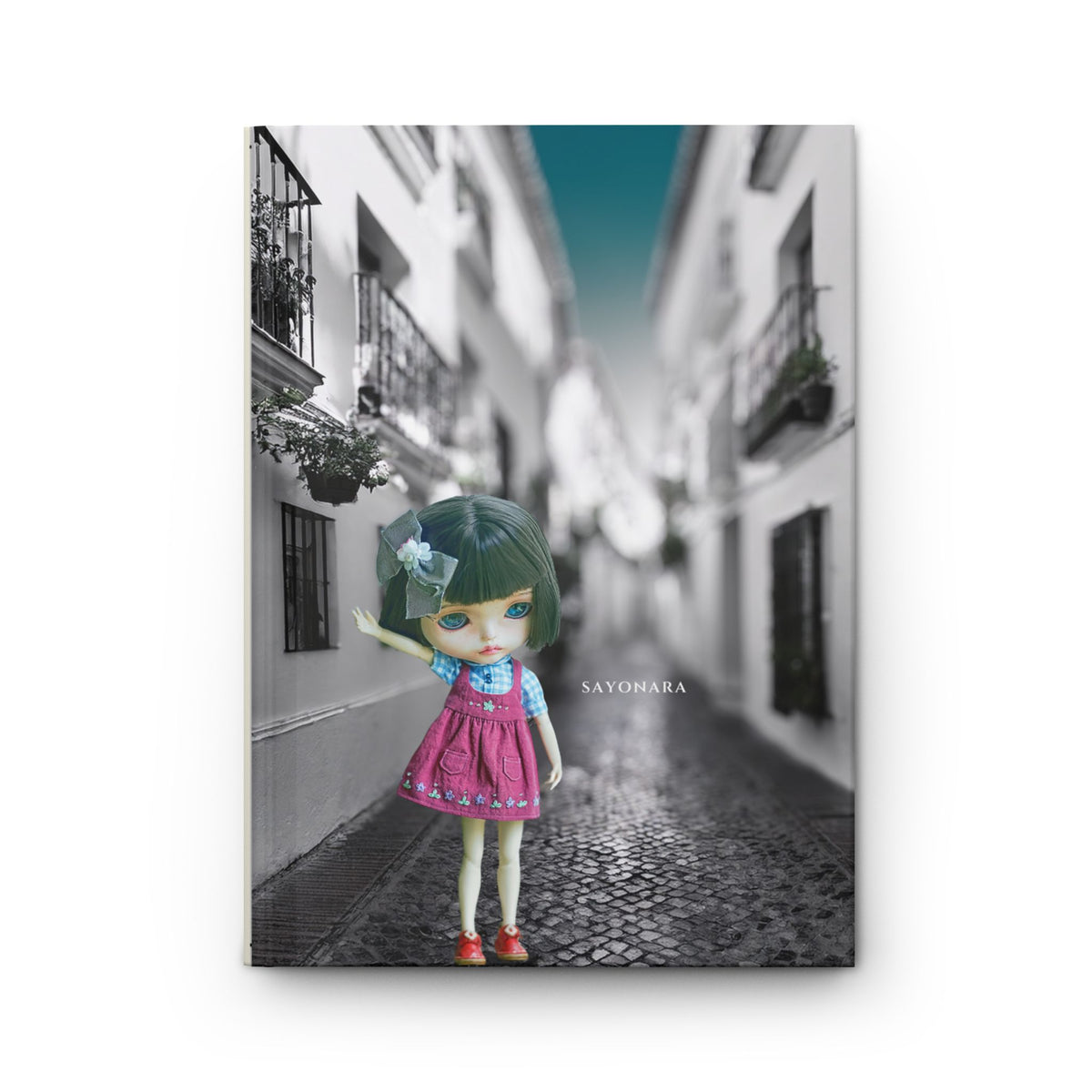 Whimsical Doll Street Hardcover Journal — Cute Doll-Inspired Art Notebook