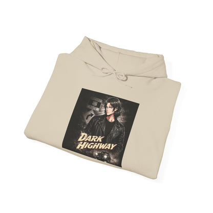 Dark Highway Hoodie - Retro Road Trip Vintage Graphic Sweatshirt
