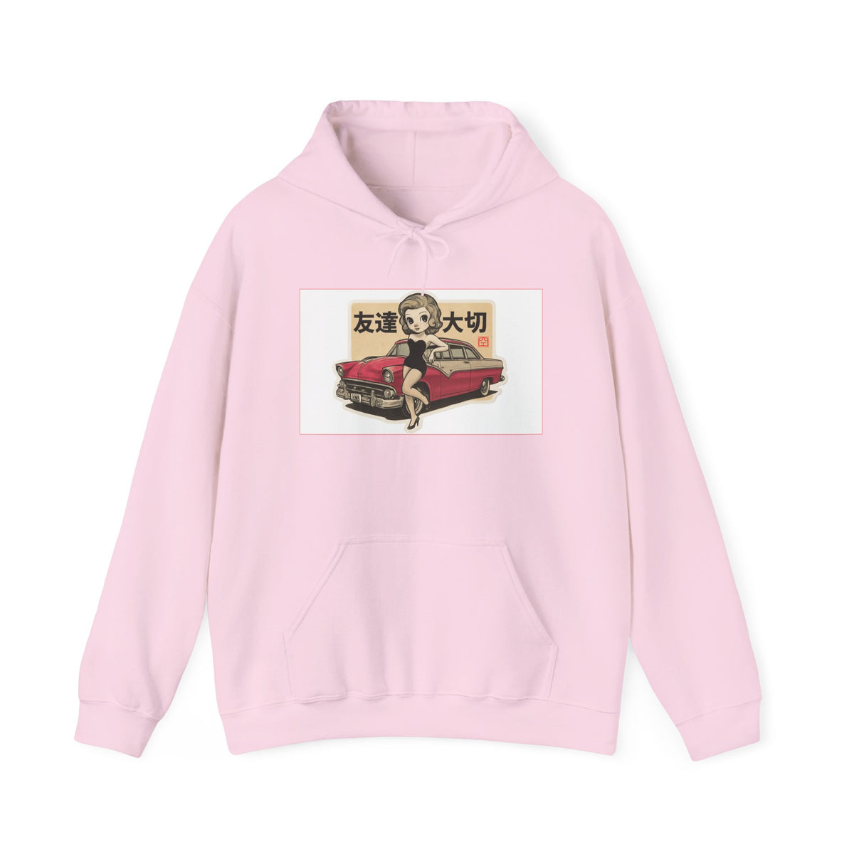 Hoodie - Cute Blue Alien Girl Illustration "Future Hope"