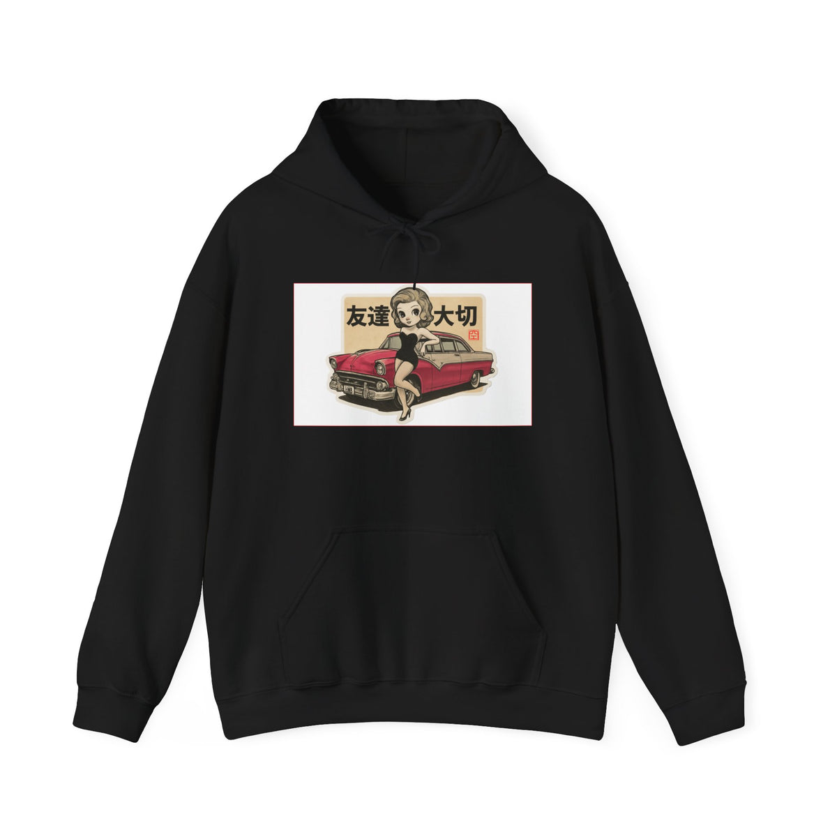 Hoodie - Cute Blue Alien Girl Illustration "Future Hope"
