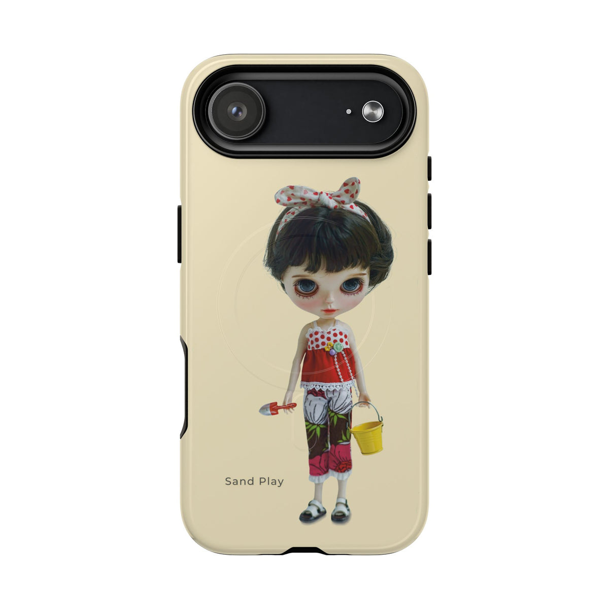 Phone Case — Vintage Doll 'Sand Play' Magnetic Protective Case