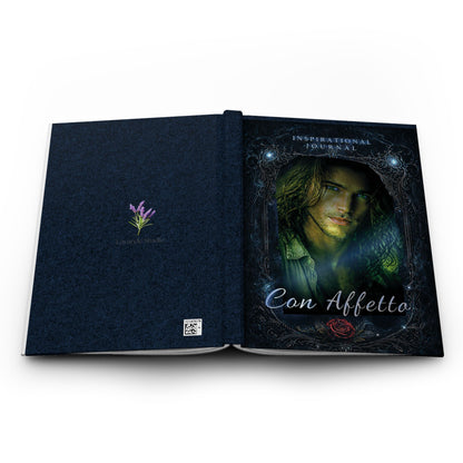 Inspirational Journal Hardcover – "Con Affetto" Romance Portrait Design