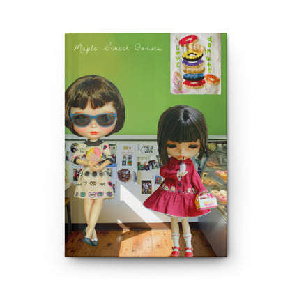 Doll Donuts Shop Hardcover Journal — Cute Kawaii Doll Notebook