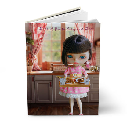 Doll Kitchen Journal — Hardcover Matte Blank Notebook