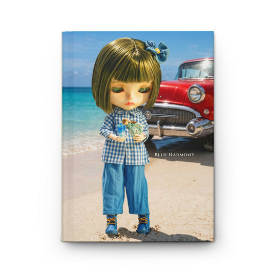 Beach Journal — Vintage Doll Seaside Hardcover Notebook