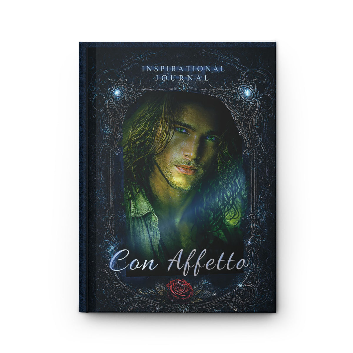 Inspirational Journal Hardcover – "Con Affetto" Romance Portrait Design