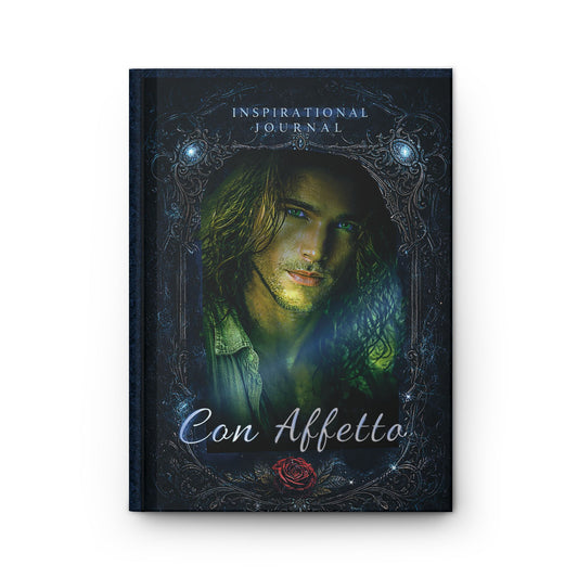 Inspirational Journal Hardcover – "Con Affetto" Romance Portrait Design
