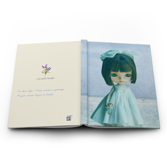 Doll Hardcover Journal — Vintage Doll Art Blank Notebook
