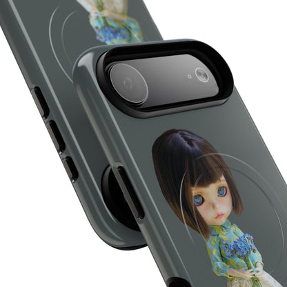Magnetic Tough Phone Case — Doll Illustration “Between Stations”