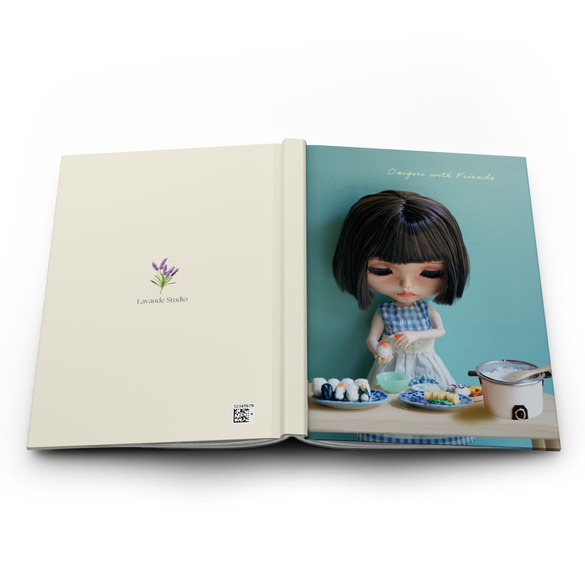 Doll Kitchen Hardcover Journal — Lavender Made Cute Recipe & Memory Notebook