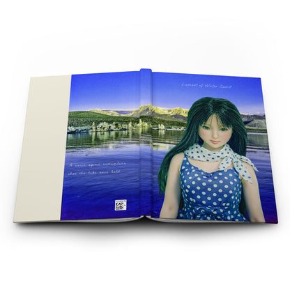 Scenic Portrait Hardcover Journal – Polka Dot Girl by the Lake