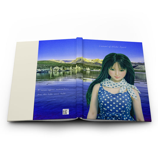 Scenic Portrait Hardcover Journal – Polka Dot Girl by the Lake
