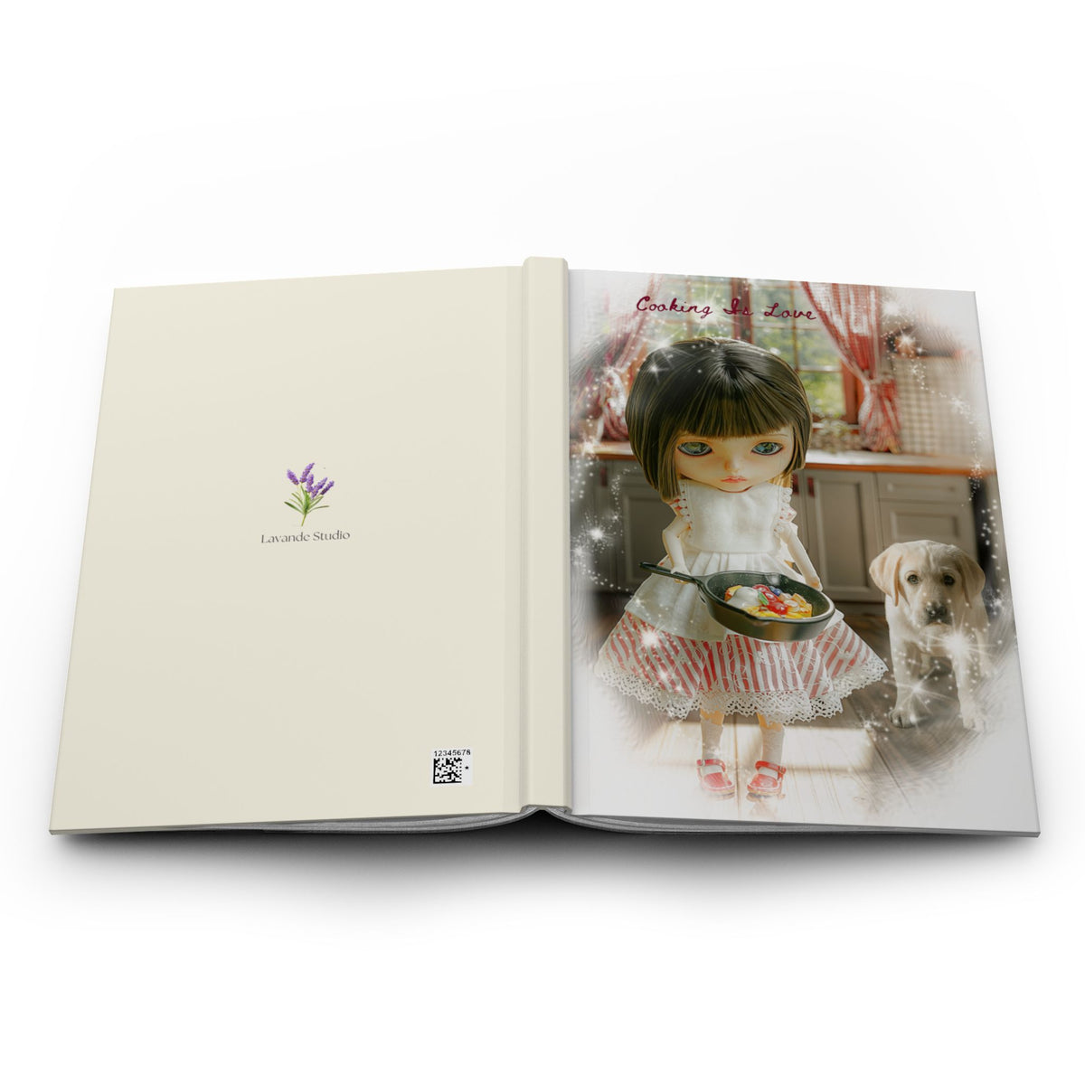 Doll Kitchen Journal – "Cooking Is Love" Hardcover Notebook