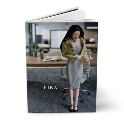Fika Hardcover Journal — Scandinavian Coffee Break Notebook